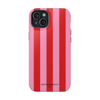 Red and pink stripes V2 (MagSafe) Phone Case