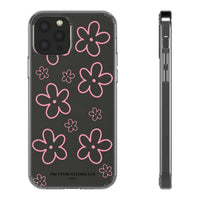 Pink Doodle Floral Design Phone Case
