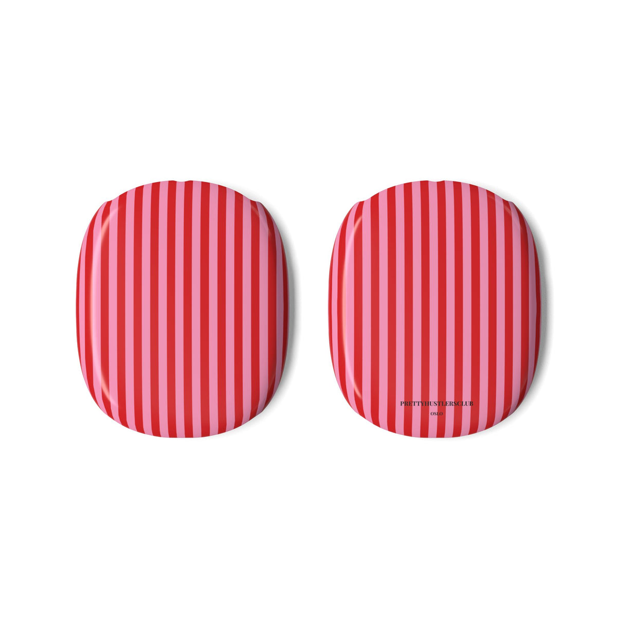 Red and Pink Stripes AirPods Max Covers
