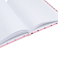 Pink with Black Polka Dots Hardcover Journal
