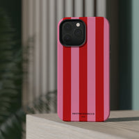 Red and pink stripes V2 (MagSafe) Phone Case