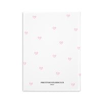 Pink Tiny Hearts Puffy Cover