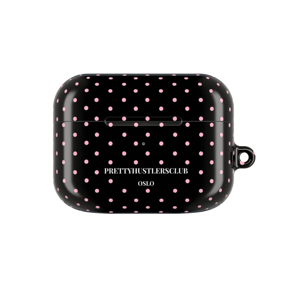 Black with Pink Polka Dots AirPod Pro Case