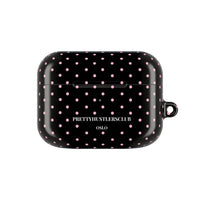 Black with Pink Polka Dots AirPod Pro Case