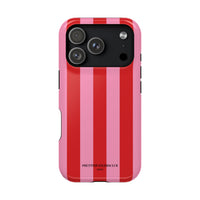 Red and pink stripes V2 (MagSafe) Phone Case
