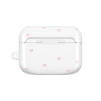Pink Tiny Hearts Pattern AirPod Pro Case