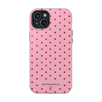 Pink With Red Polka Dots (MagSafe) Phone Case