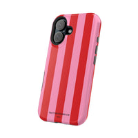 Red and pink stripes V2 (MagSafe) Phone Case