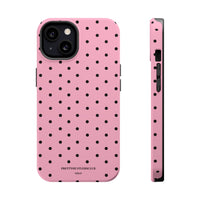 Pink With Black Polka Dots (MagSafe) Phone Case