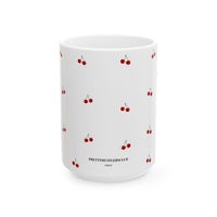 Cherry Pattern Ceramic Mug
