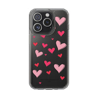 Storybook Hearts Illustration Phone Case