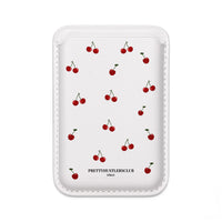 Cherry Pattern (MagSafe) Vegan Card Holder