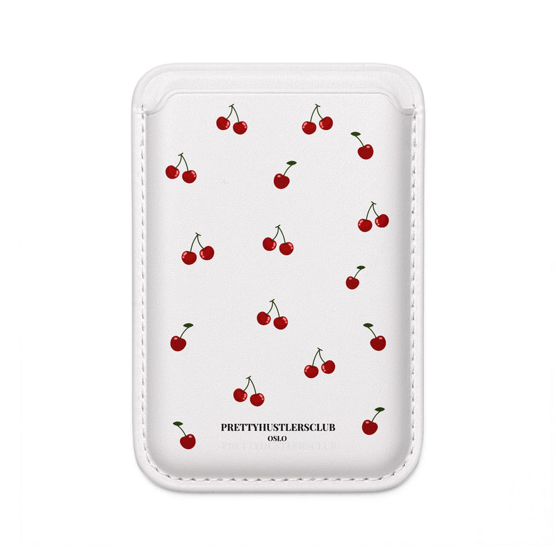 Cherry Pattern (MagSafe) Vegan Card Holder