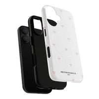 Pink Tiny Hearts Pattern (MagSafe) Phone Case
