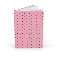 Pink with Red Polka Dots Hardcover Journal