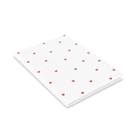 Red Heart Pattern Puffy Journal