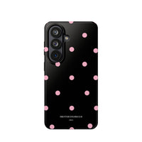 Black with Pink Polka Dots V2 (MagSafe) Phone Case