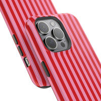 Red and Pink Stripes (MagSafe) Phone Case