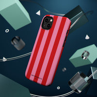 Red and pink stripes V2 (MagSafe) Phone Case