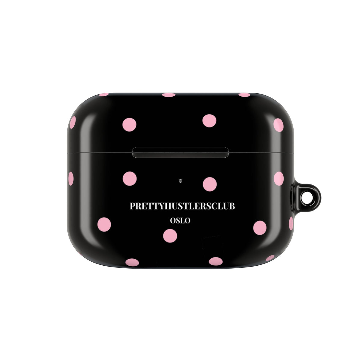 Black with Pink Polka Dots V2 AirPod Pro Case