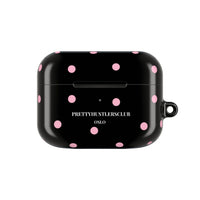 Black with Pink Polka Dots V2 AirPod Pro Case