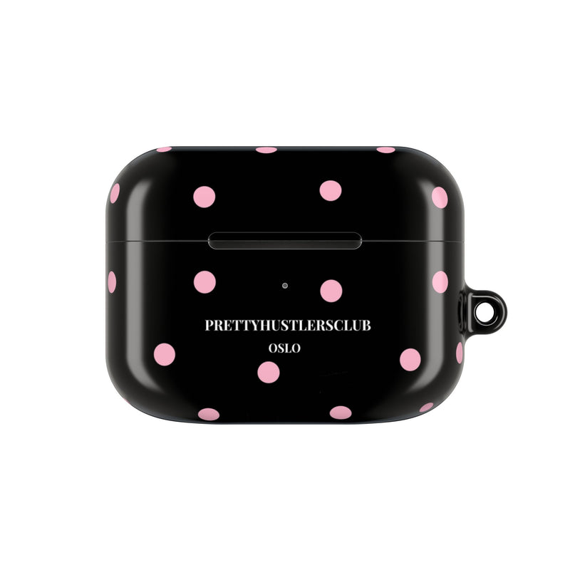 Black with Pink Polka Dots V2 AirPod Pro Case