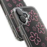 Pink Doodle Floral Design Phone Case