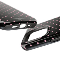 Black with Pink Polka Dots (MagSafe) Phone Case