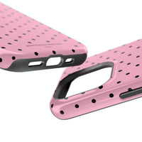 Pink With Black Polka Dots (MagSafe) Phone Case