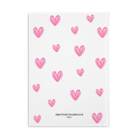 Doodle Hearts Puffy Hardcover Notebook