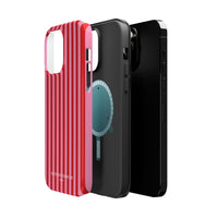 Red and Pink Stripes (MagSafe) Phone Case