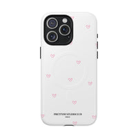 Pink Tiny Hearts Pattern (MagSafe) Phone Case