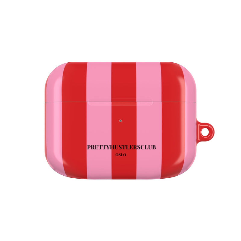 Red and Pink Stripes V2 AirPod Pro Case