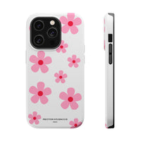 Pink Retro Daisy (MagSafe) Phone Case