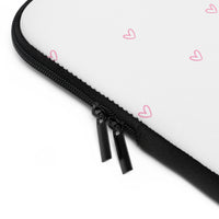 Pink Tiny Hearts Pattern Laptop Sleeve
