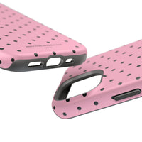 Pink With Black Polka Dots (MagSafe) Phone Case