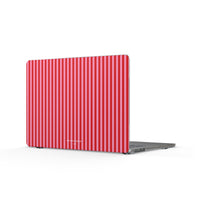 Red and Pink Stripes MacBook Case
