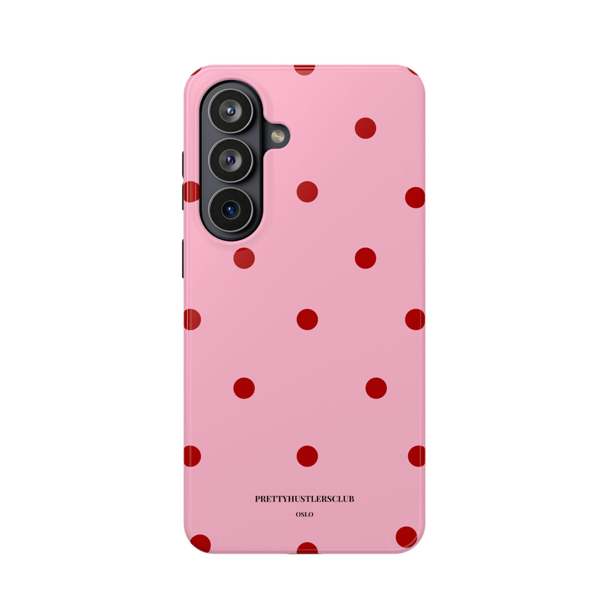 Pink With Red Polka Dots V2 (MagSafe) Phone Case