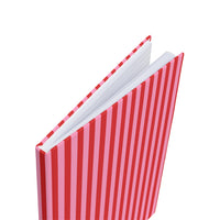 Red and Pink Stripes Hardcover Journal (A5)