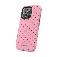 Pink With Red Polka Dots (MagSafe) Phone Case