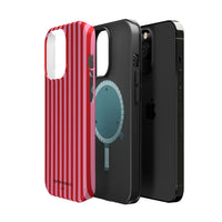 Red and Pink Stripes (MagSafe) Phone Case