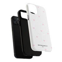 Pink Tiny Hearts Pattern (MagSafe) Phone Case