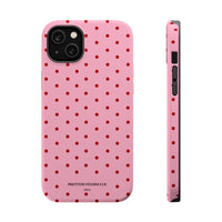 Pink With Red Polka Dots (MagSafe) Phone Case