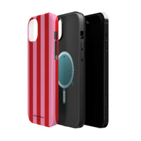 Red and pink stripes V2 (MagSafe) Phone Case