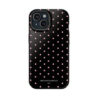 Black with Pink Polka Dots (MagSafe) Phone Case