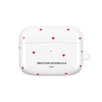 Red Heart Pattern AirPod Pro Case