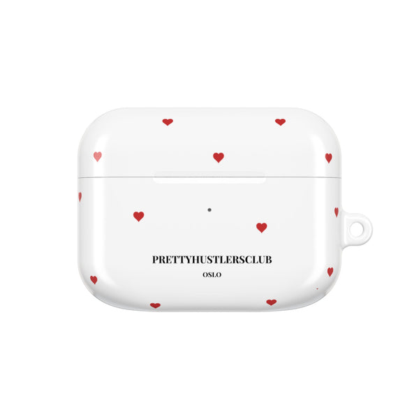 Red Heart Pattern AirPod Pro Case