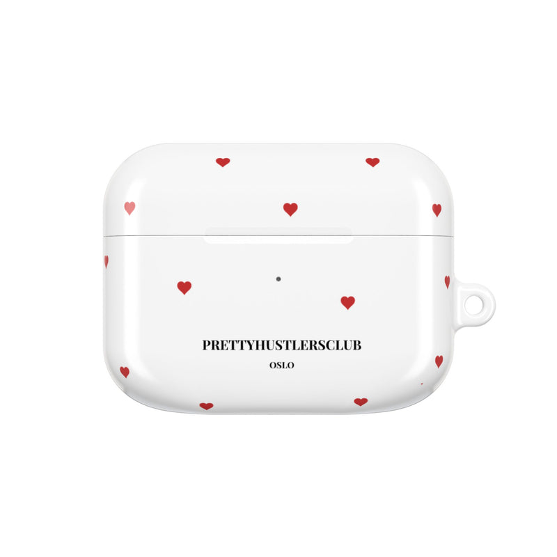 Red Heart Pattern AirPod Pro Case