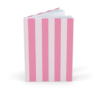 Pink Stripes Hardcover Journal