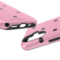 Pink With Black Polka Dots V2 (MagSafe) Phone Case